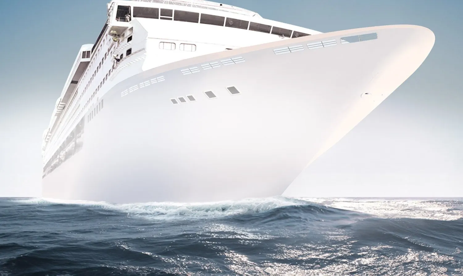 Cruise ship at sea, an application for ELWA marine heating systems